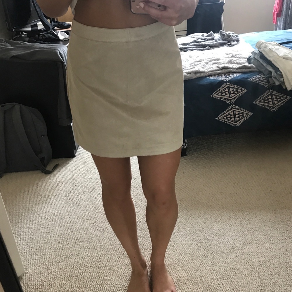 Abercrombie and Fitch faux suede A line skirt